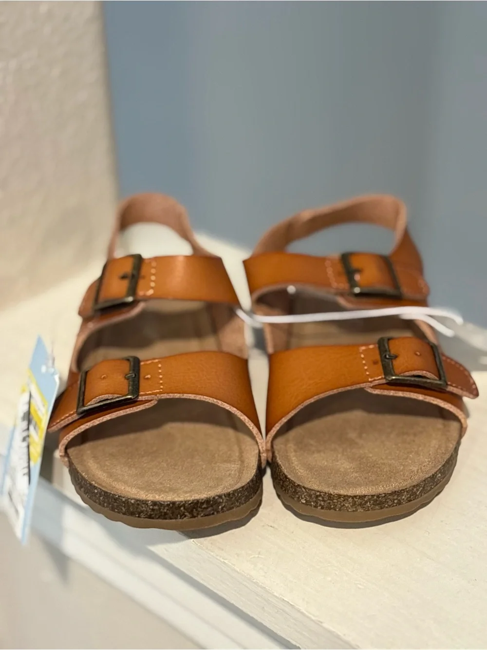 Cat and Jack Kids Cognac Reagan Hook and Loop Sandals Size 11 Toddler NWT_3